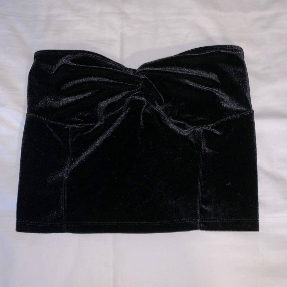 Velvet crop top